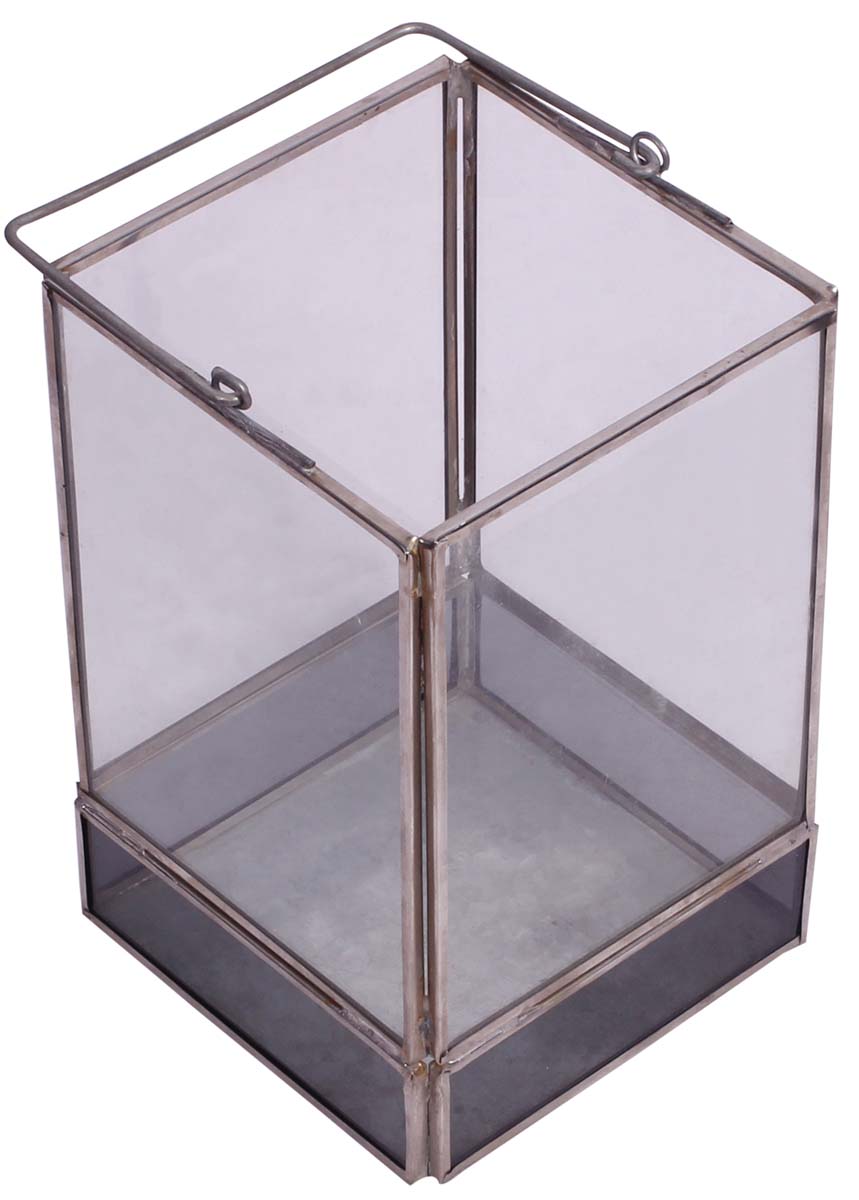 7” Lantern - Handmade in Glass & Steel - Interior Decorating Items - Home / Office Decor - Buy in Bulk Wholesale